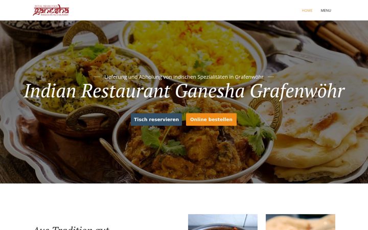 Screenshot of ganesha-grafenwoehr.de