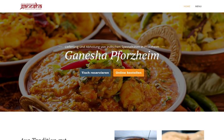 Screenshot of ganesha-pforzheim.de