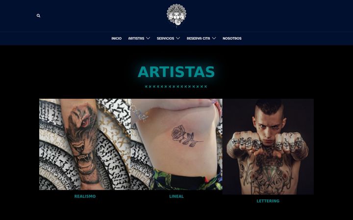 Screenshot of ganeshatattoo.es