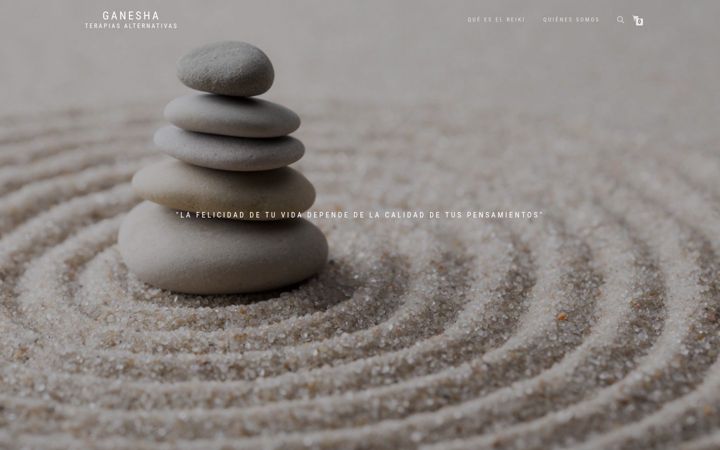 Screenshot of ganeshaterapias.com