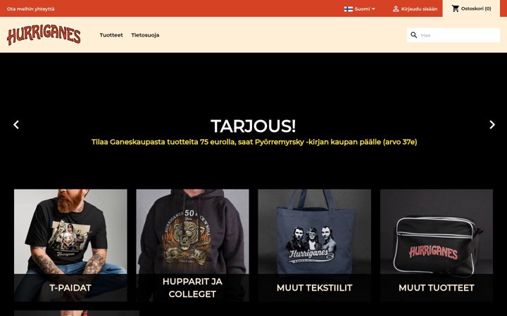 Screenshot ta' ganeskauppa.fi