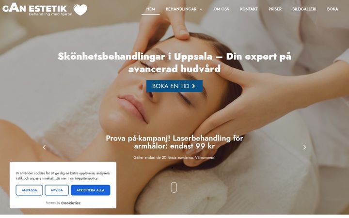 Screenshot of ganestetik.se