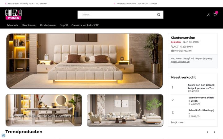 Screenshot of ganezza.nl
