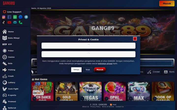 Screenshot of gang89.org