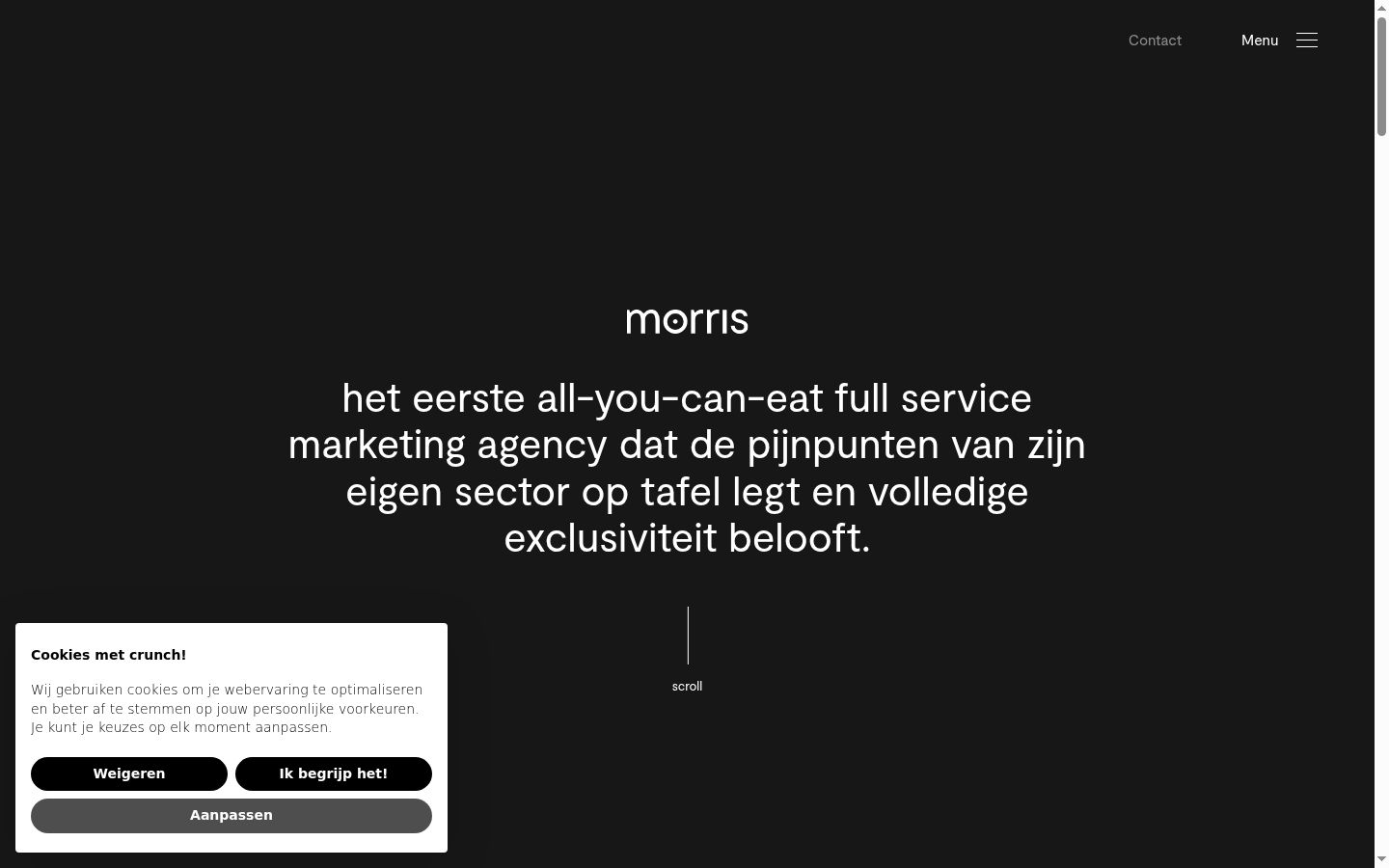 Skjermbilde av samtykkebanneret slik det vises før noen interaksjon