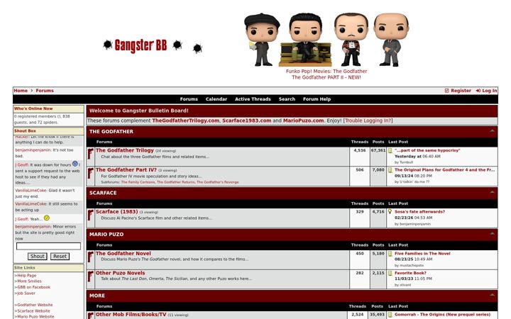 Screenshot of gangsterbb.net