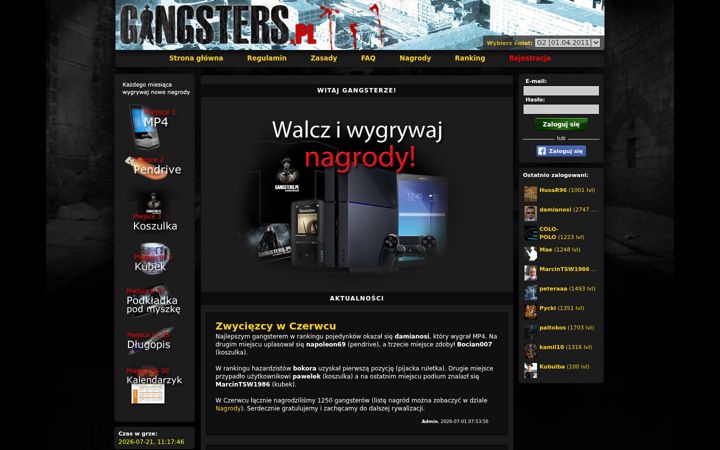 Screenshot of gangsters.pl