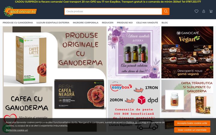 Screenshot of ganoforever.ro