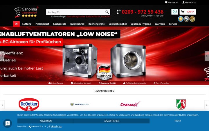 Screenshot of ganomia.de