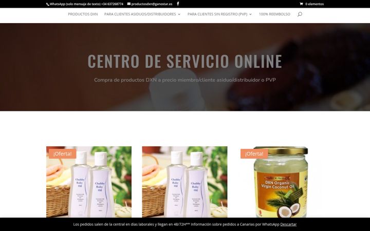 Screenshot of ganostar.com