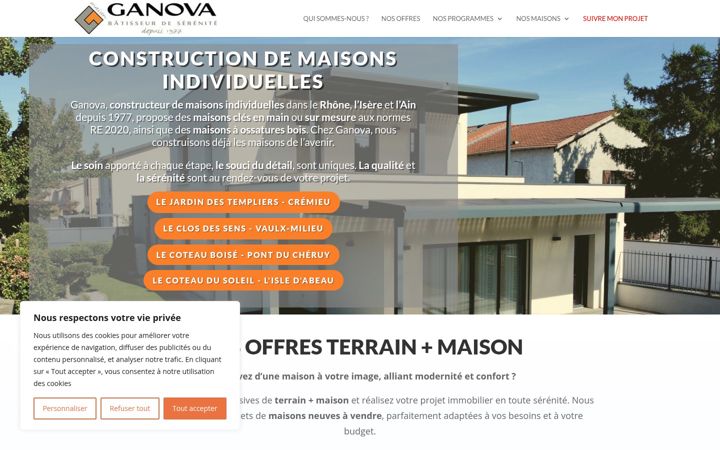 Screenshot of ganova.com