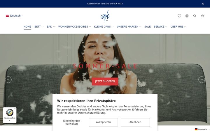 Screenshot of gans.at