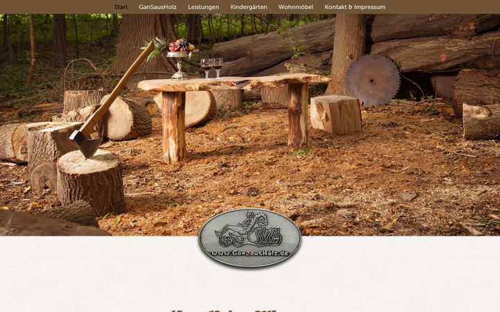 Screenshot of gansausholz.de