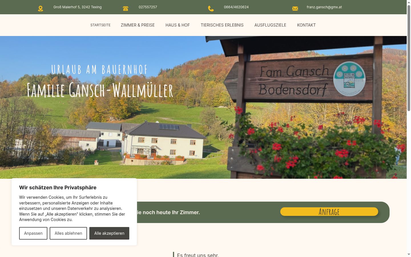 Screenshot tal-banner tal-kunsens muri qabel kwalunkwe interazzjoni