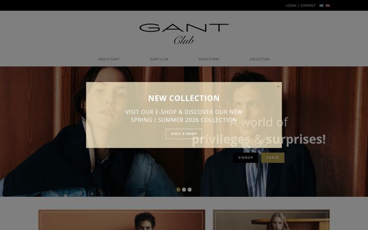 Screenshot of gantclub.gr