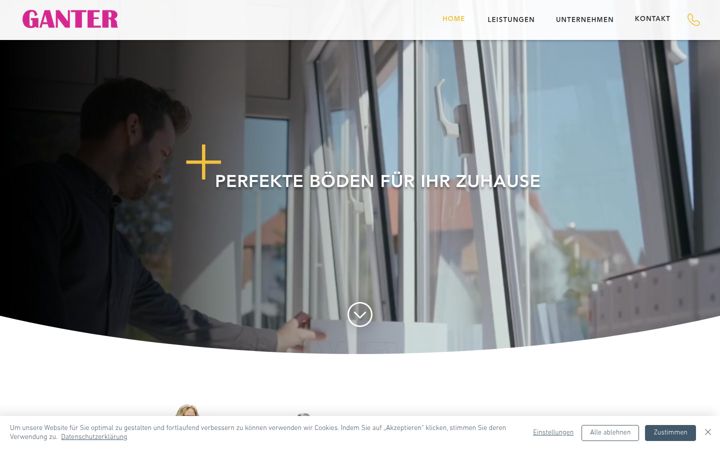 Screenshot of ganter-parkett.de