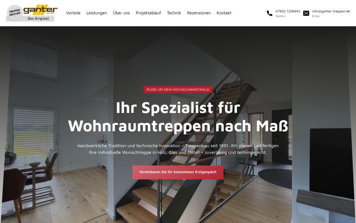 Screenshot of ganter-treppen.de