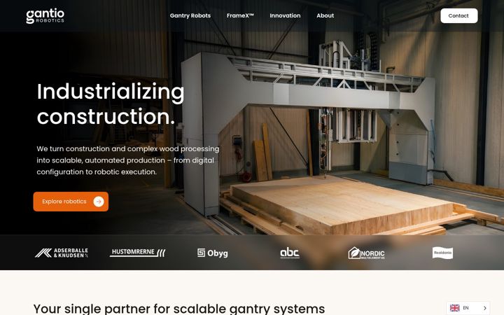 Screenshot of gantiorobotics.com