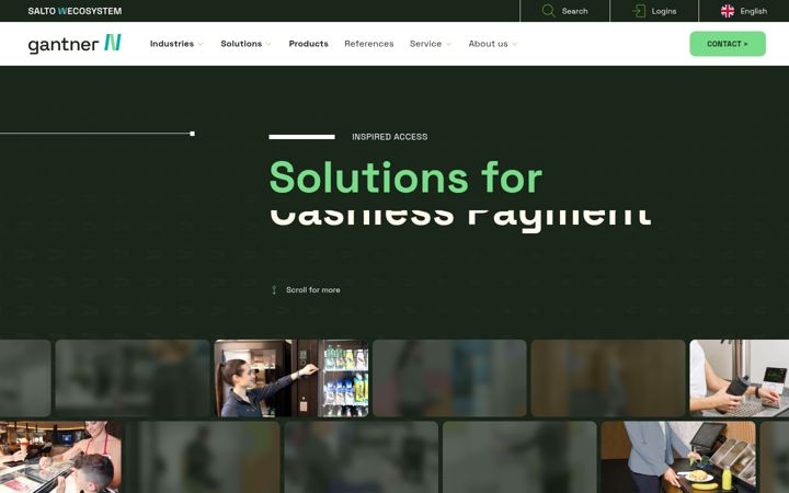 Screenshot of gantner.com