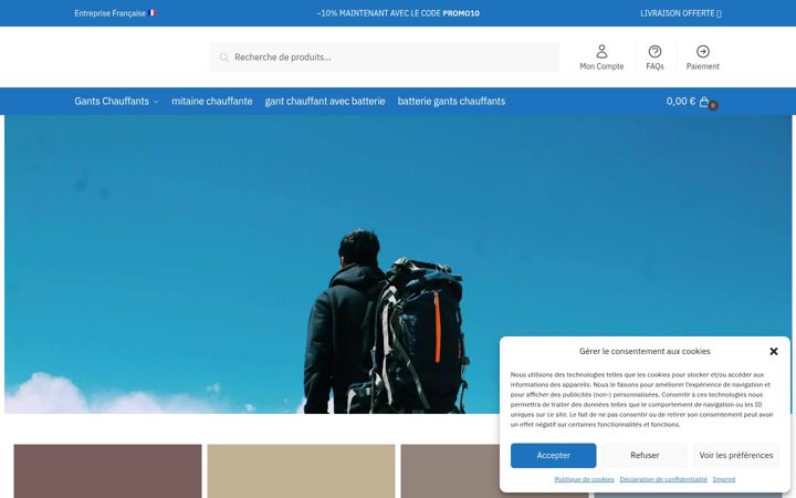 Screenshot of gants-chauffants.net
