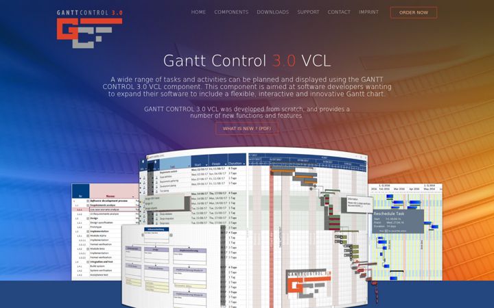 Screenshot of gantt-component.com