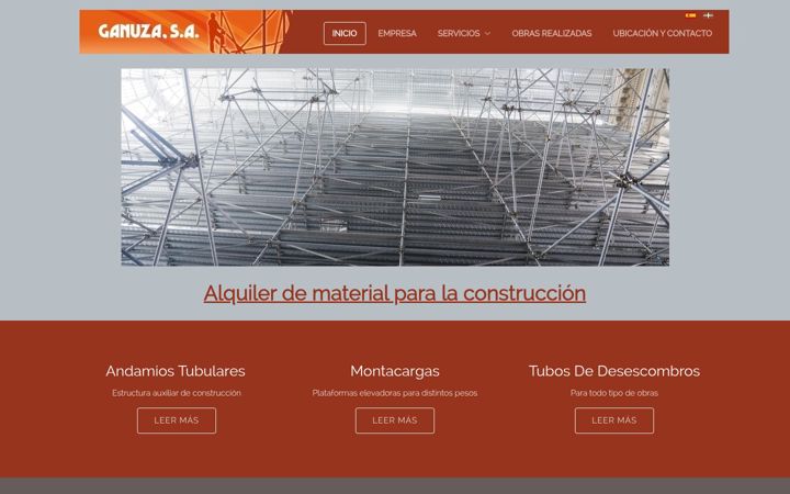 Screenshot von ganuza.net