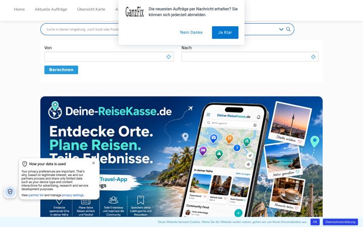 Screenshot of ganzfix.com