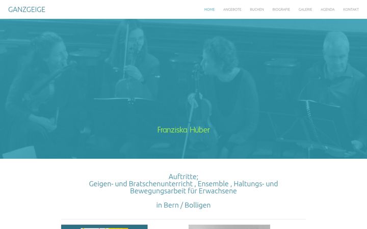 Screenshot of ganzgeige.ch