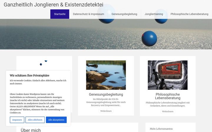 Screenshot of ganzheitlich-jonglieren.de