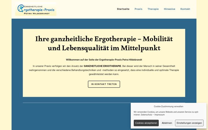 Screenshot of ganzheitliche-ergotherapie-weissenthurm.com
