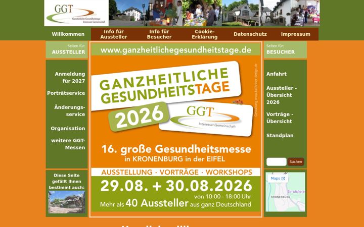 Screenshot of ganzheitliche-gesundheitstage.de