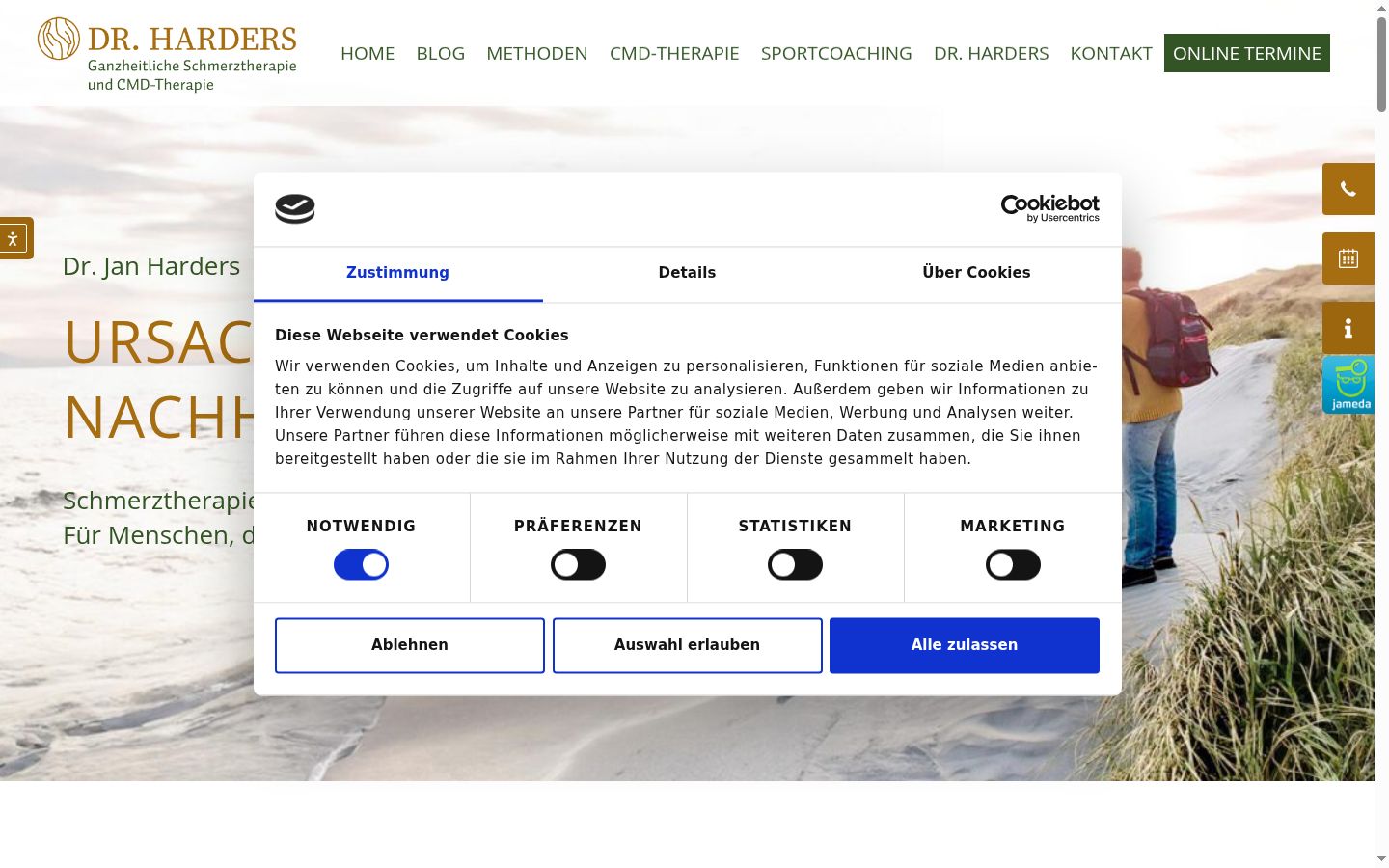 Snímek obrazovky baneru souhlasu zobrazeného před jakoukoli interakcí