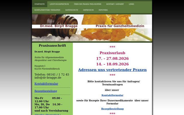 Captură de ecran a ganzheitsmedizin-in-ffb.de