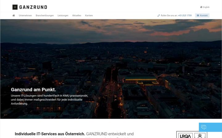 Screenshot of ganzrund.com