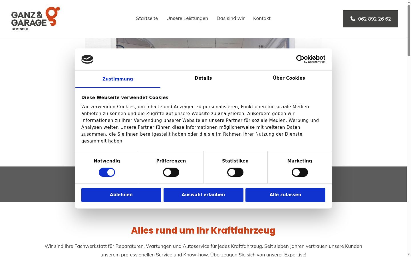 Screenshot tal-banner tal-kunsens muri qabel kwalunkwe interazzjoni