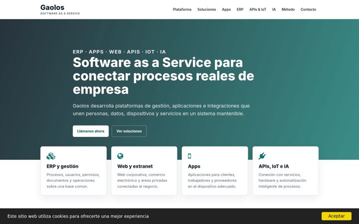 Screenshot of gaolos.com