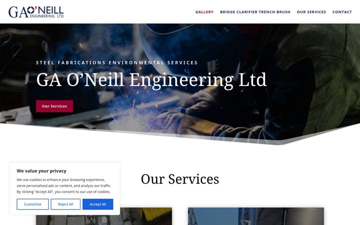 Screenshot of gaoneillengineering.com