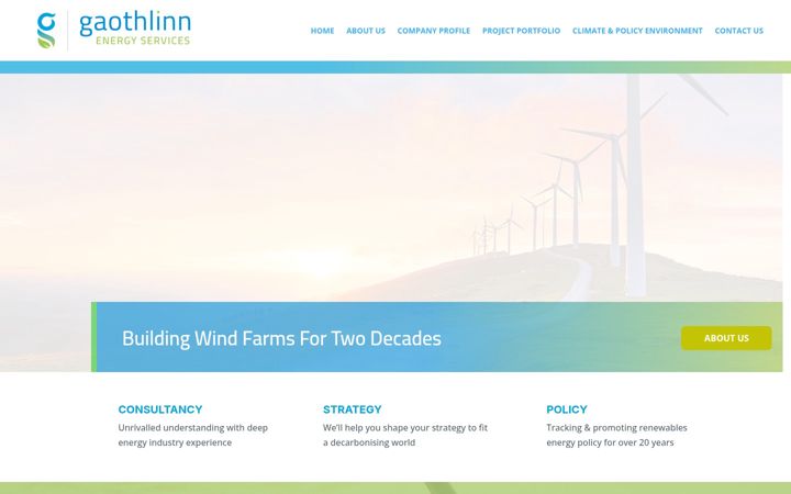 Screenshot of gaothlinnenergy.ie