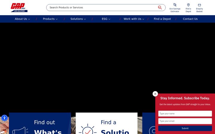 Screenshot of gap-group.co.uk
