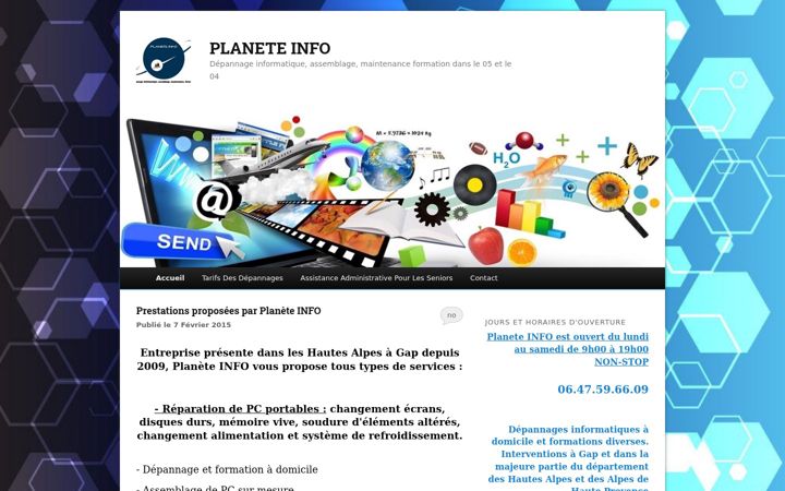 Screenshot of gap-informatique.fr