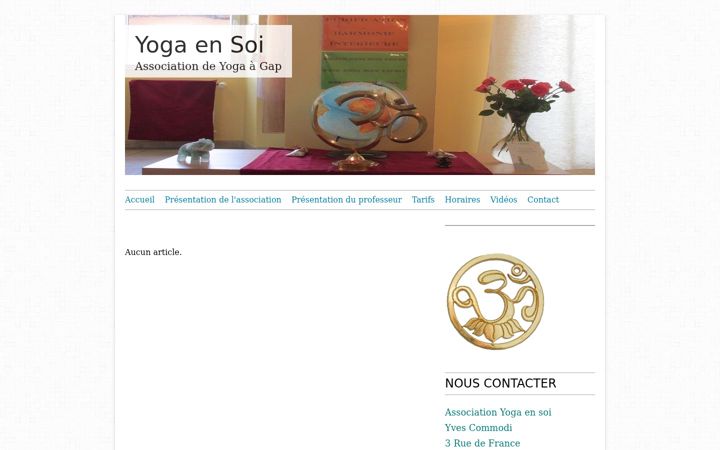 Screenshot of gap-yoga.com