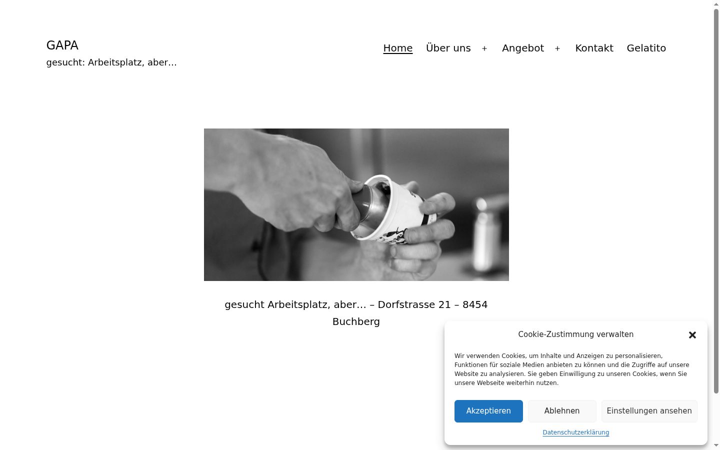 Screenshot tal-banner tal-kunsens muri qabel kwalunkwe interazzjoni