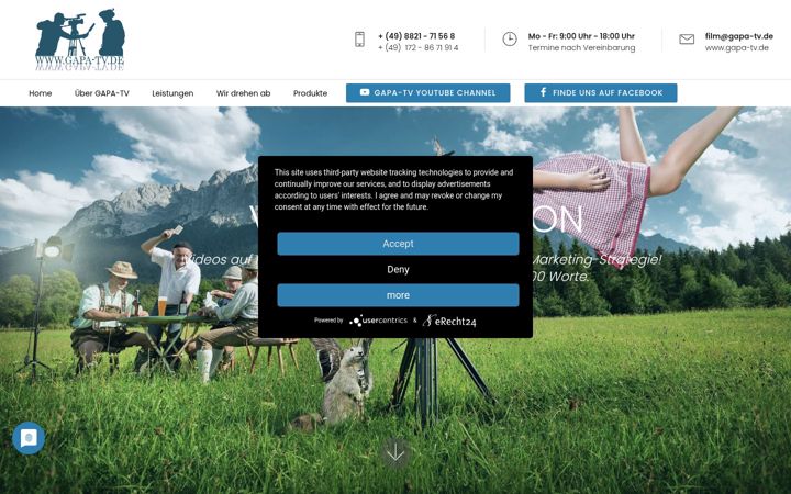 Screenshot of gapa-tv.de