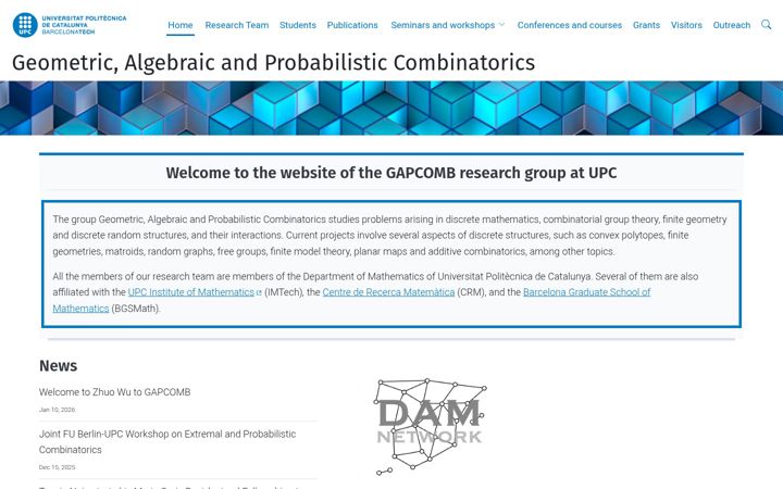 Screenshot of gapcomb.upc.edu