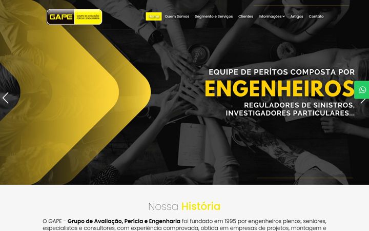 Screenshot of gape.com.br