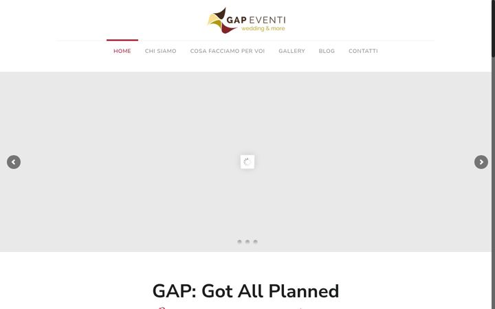 Screenshot of gapeventi.it