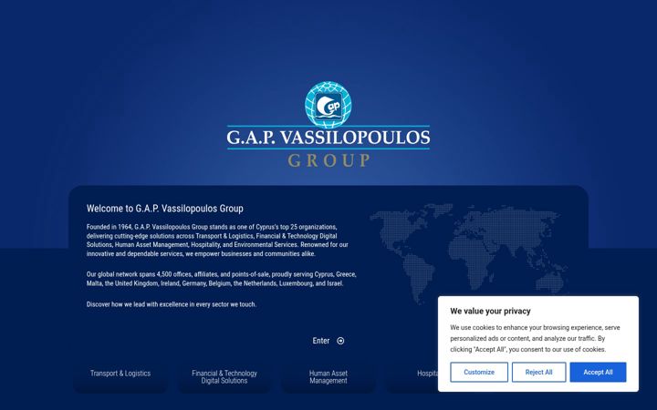 Screenshot of gapgroup.com