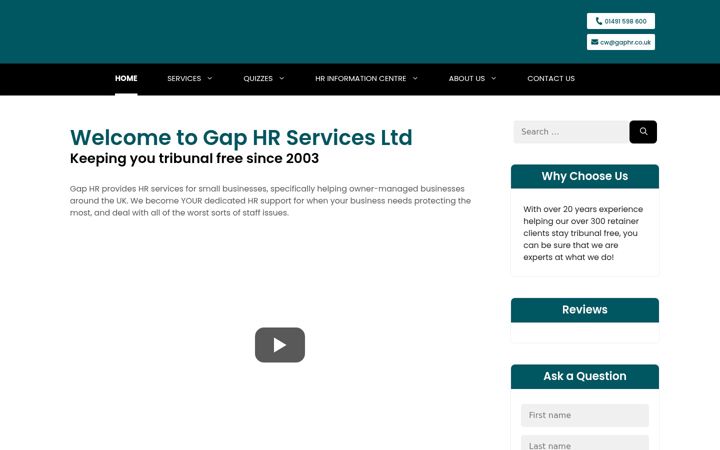 Screenshot of gaphr.co.uk