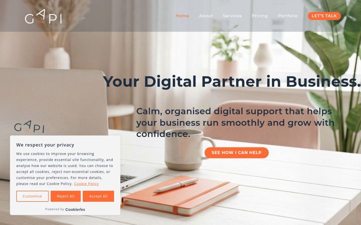 Screenshot of gapihub.co.uk