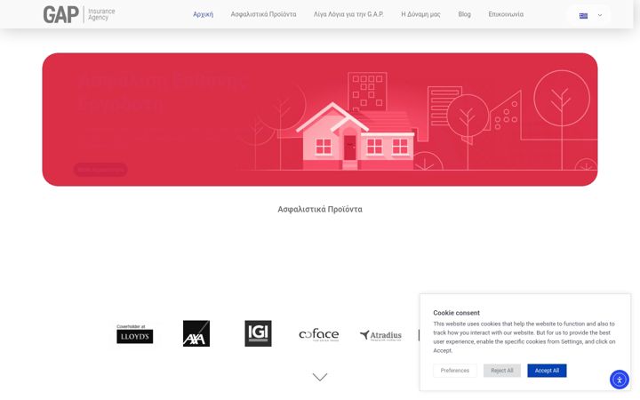 Screenshot of gapinsuranceagency.com